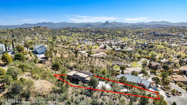 2259 Whitetail Ln, Prescott, AZ 86301 - drone / aerial view with a residential view and a mountain view