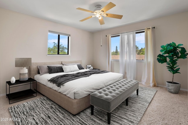 106 N Lariat Way, Payson, AZ 85541 - bedroom with baseboards, carpet flooring, and multiple windows