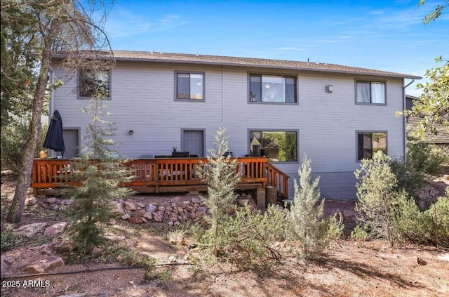 106 N Lariat Way, Payson, AZ 85541 - back of house with a wooden deck