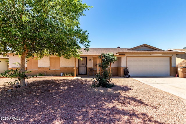 617 E Calle Adobe Ln, Goodyear, AZ 85338 - ranch-style home with stucco siding, an attached garage, and driveway