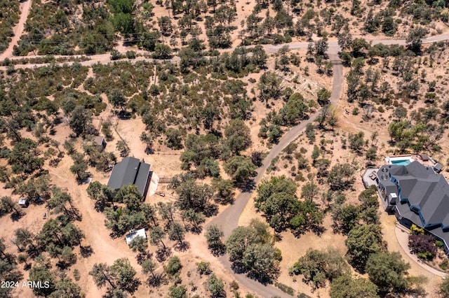 aerial view featuring a rural view