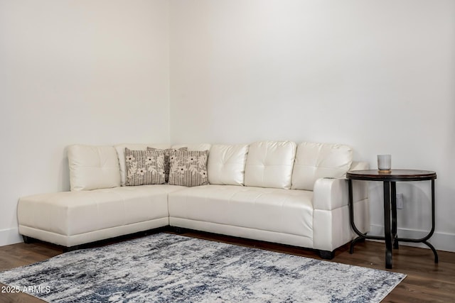 living room featuring wood finished floors