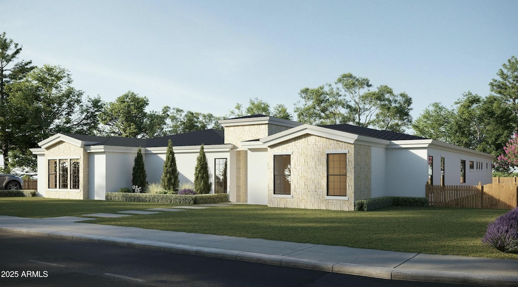 5620 S Gemstone Dr, Chandler, AZ 85249 - view of front of property with stone siding