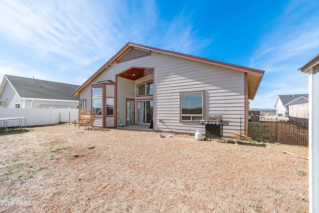 view of rear view of property