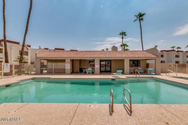 12123 W Bell Rd Unit 339, Surprise, AZ 85378 - community pool with fence and a patio area