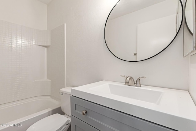 2455 E Broadway Rd Unit 39, Mesa, AZ 85204 - bathroom featuring vanity, shower / tub combination, and toilet