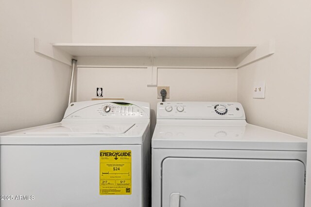 2455 E Broadway Rd Unit 39, Mesa, AZ 85204 - laundry room with laundry area and separate washer and dryer