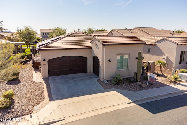 35756 N Clementine Trl, San Tan Valley, AZ 85140 - view of front of property with stucco siding, a tiled roof, and a garage