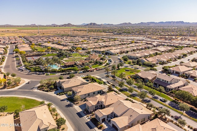 35756 N Clementine Trl, San Tan Valley, AZ 85140 - birds eye view of property featuring a mountain view and a residential view