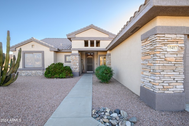 view of property entrance