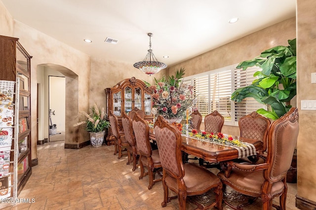 view of dining area