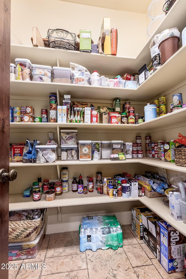 view of pantry