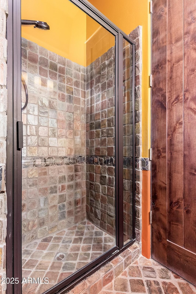 bathroom with walk in shower