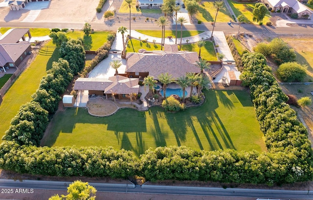 birds eye view of property