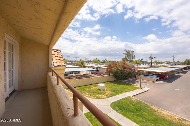view of balcony