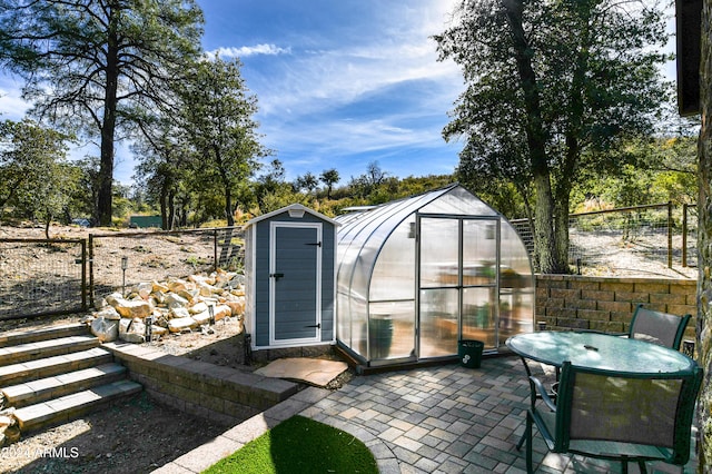 view of outbuilding