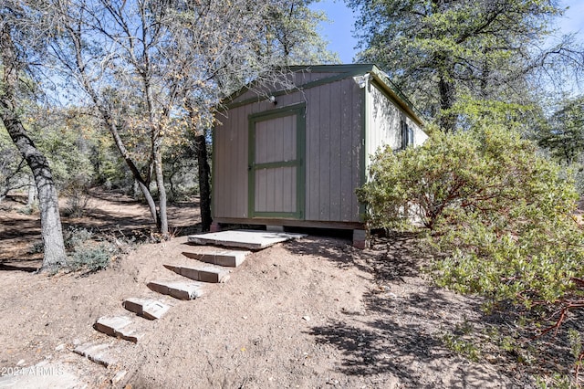 view of outdoor structure