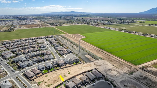 bird's eye view featuring a mountain view