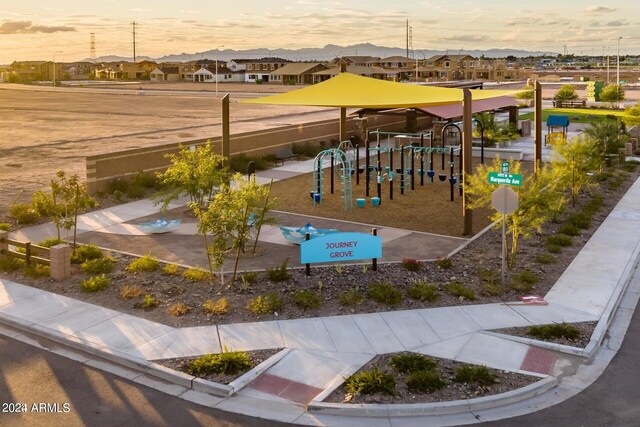 view of playground at dusk