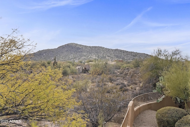 view of mountain feature