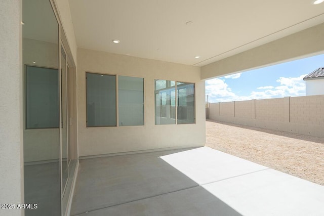 view of patio / terrace with a fenced backyard