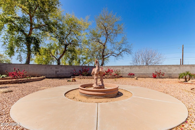 view of patio / terrace featuring a fenced backyard