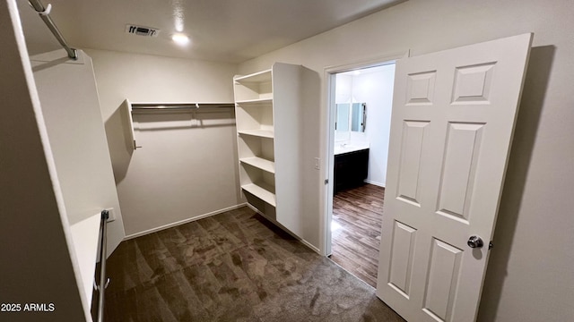 19841 W Cherry Lynn Rd W, Buckeye, AZ 85396 - walk in closet featuring dark colored carpet
