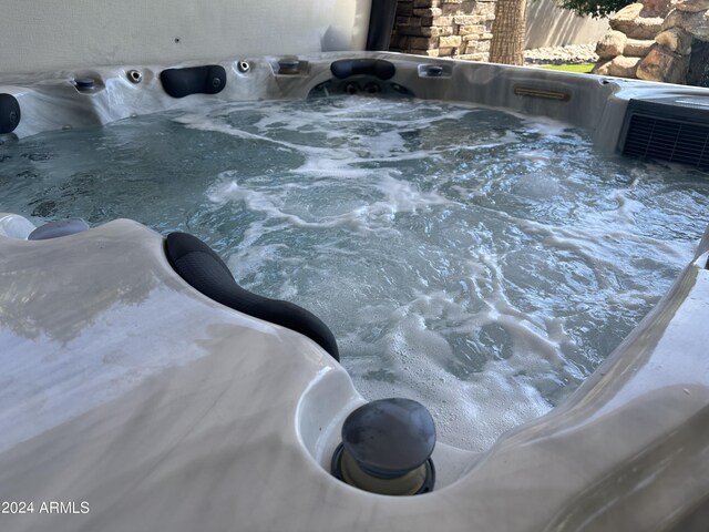 3749 E Juniper Cir, Mesa, AZ 85205 - exterior details featuring a jacuzzi