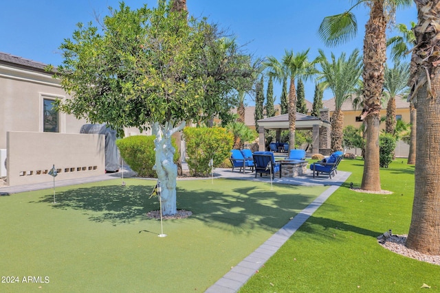 surrounding community featuring a patio area