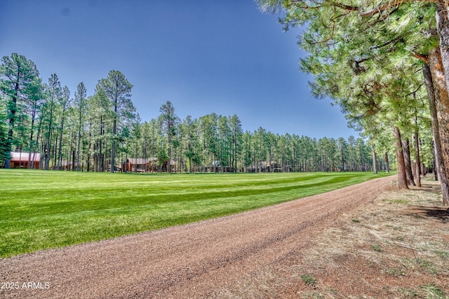 surrounding community featuring a lawn