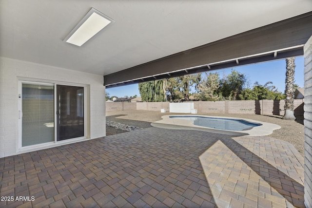 view of pool with a patio area