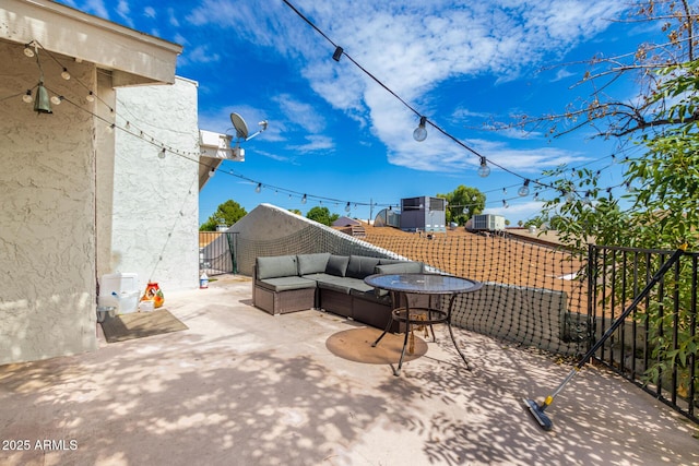 view of patio / terrace with an outdoor hangout area