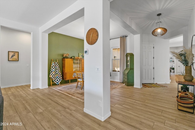 21487 E Arroyo Verde Dr, Queen Creek, AZ 85142 - interior space featuring light wood-type flooring and baseboards