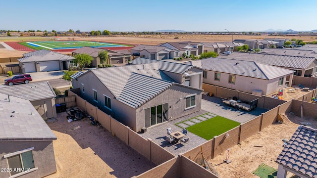 996 W Shannons Way, Coolidge, AZ 85128 - aerial perspective of suburban area featuring a mountain backdrop