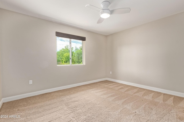 2520 E Flower St, Phoenix, AZ 85016 - carpeted empty room with ceiling fan