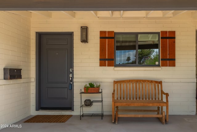 view of entrance to property