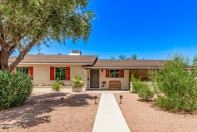 2520 E Flower St, Phoenix, AZ 85016 - view of single story home