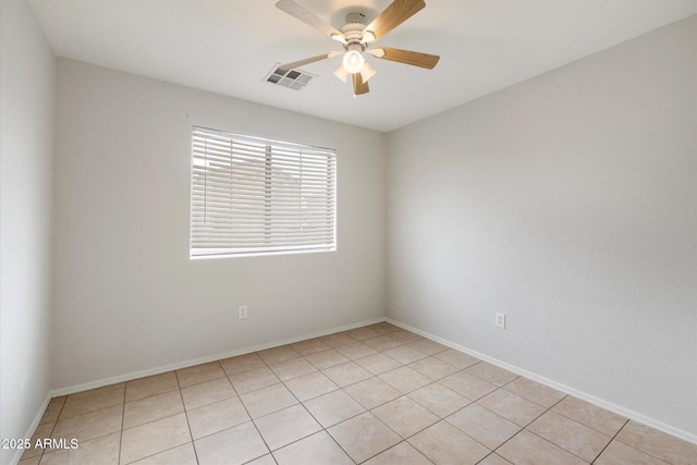 empty room with ceiling fan