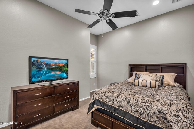 21004 E Sunset Dr, Queen Creek, AZ 85142 - bedroom featuring recessed lighting, baseboards, visible vents, and carpet floors