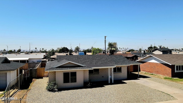 4219 W Citrus Way, Phoenix, AZ 85019 - single story home with roof with shingles, fence, a residential view, and driveway