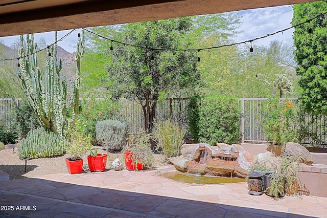 view of patio / terrace with a fenced backyard