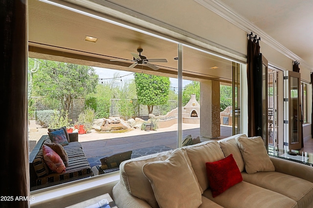 view of sunroom / solarium