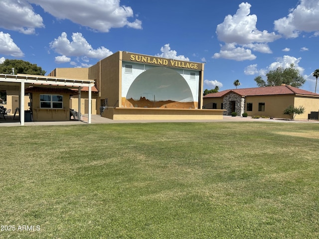 4151 E Clovis Ave, Mesa, AZ 85206 - back of property featuring a lawn and stucco siding