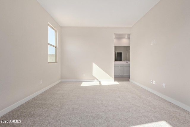 empty room with light carpet