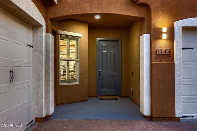 13145 W Whisper Rock Trl, Peoria, AZ 85383 - property entrance featuring stucco siding and a garage