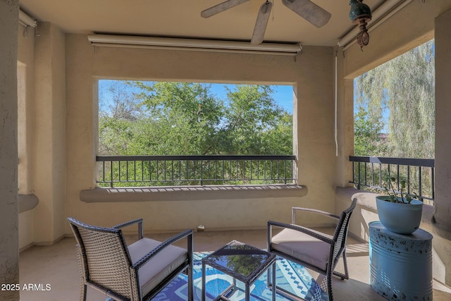 view of balcony