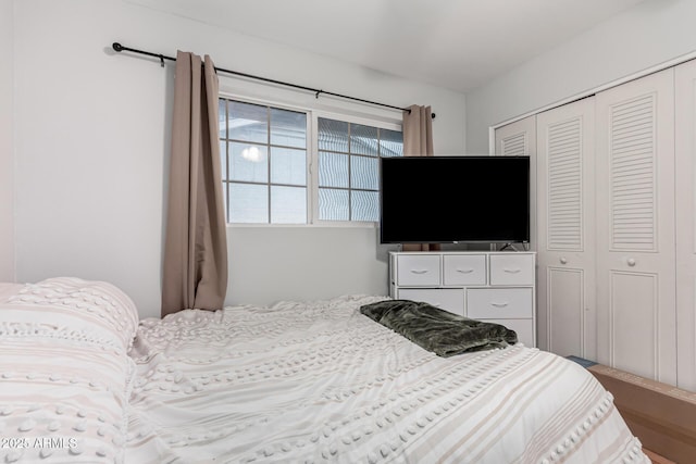 bedroom with a closet