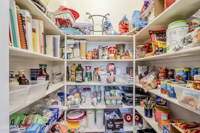 view of pantry