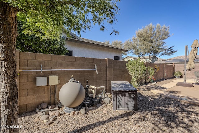 view of yard with a patio