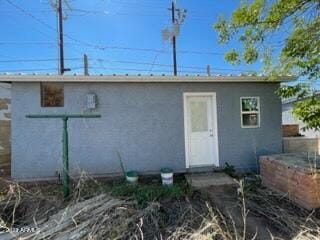 view of rear view of property